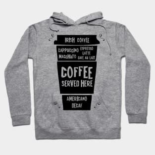 Quote coffee typography set Hoodie